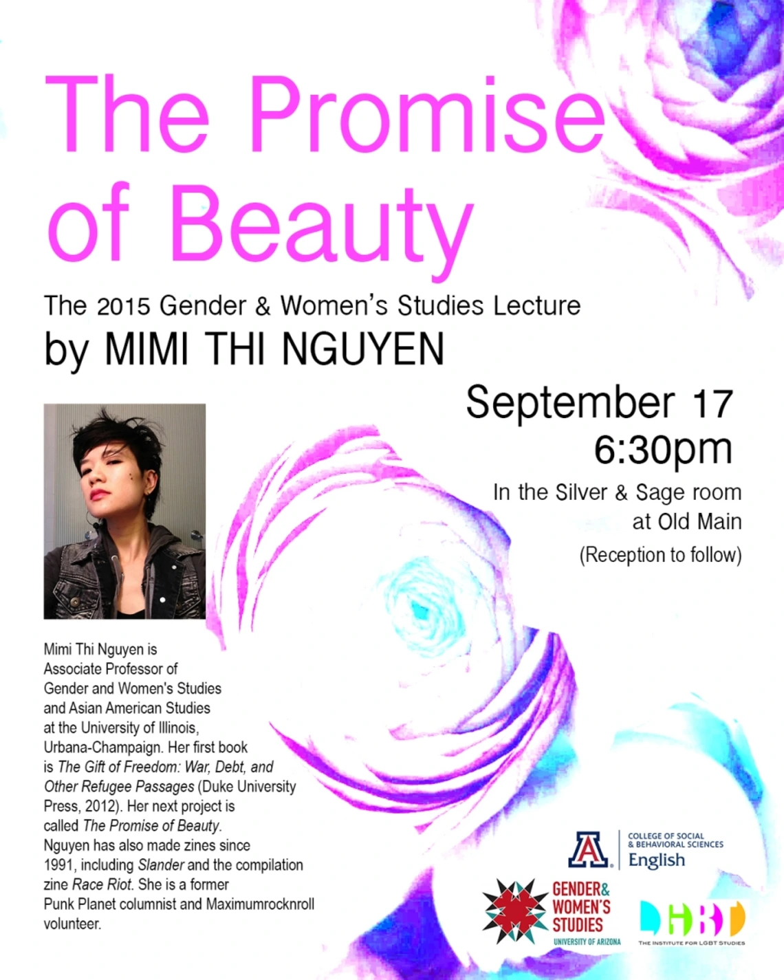 GWS Lecture on September 17th, 2015 6:30 PM in Silver & Sage Room at Old Main.