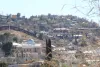 The barrier marking the U.S.-Mexico border, seen from Nogales, Arizona.